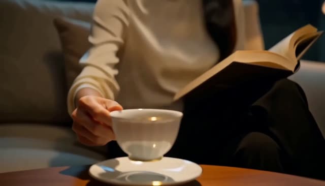 実写CM風の作例(カフェ)